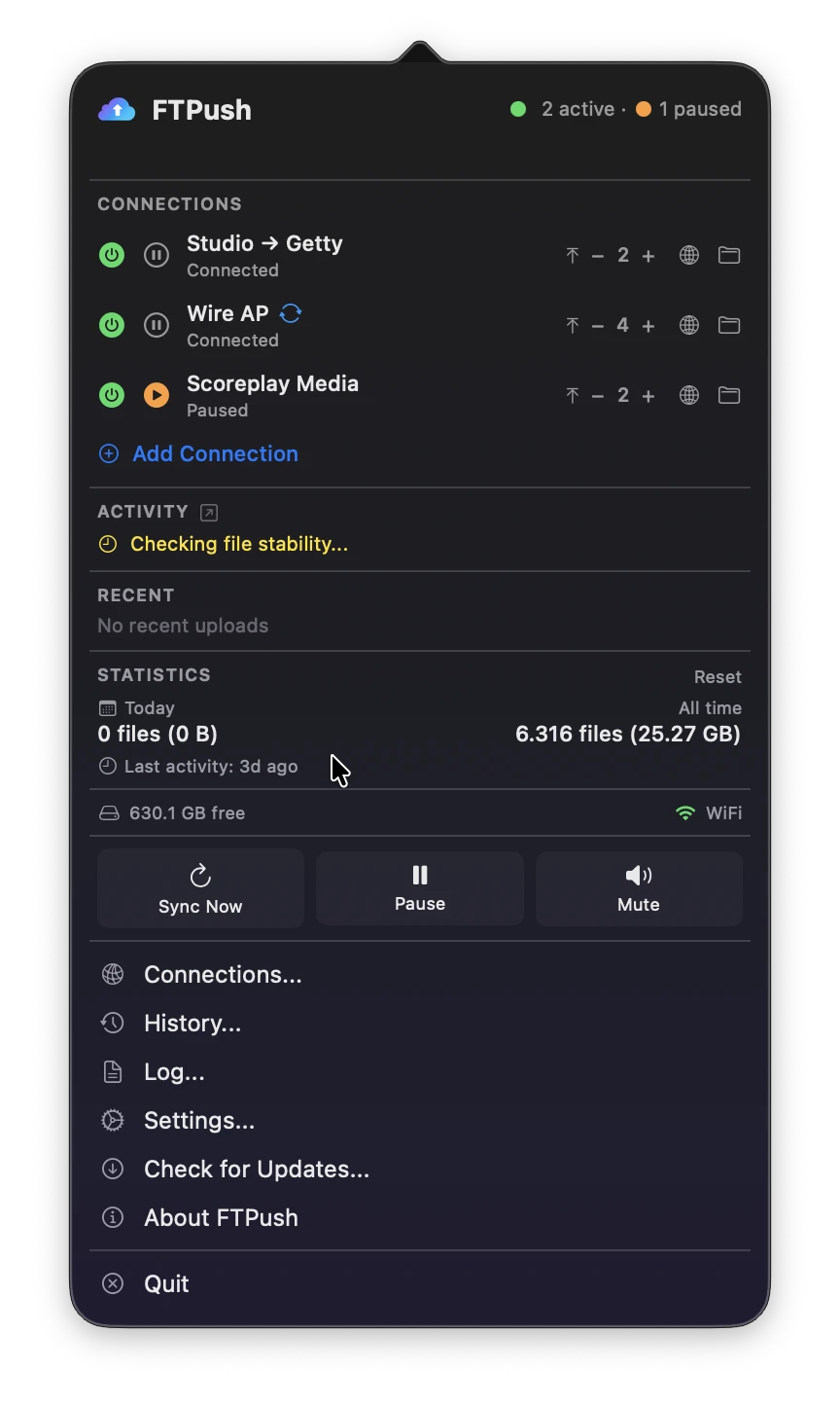 Screenshot FTPush